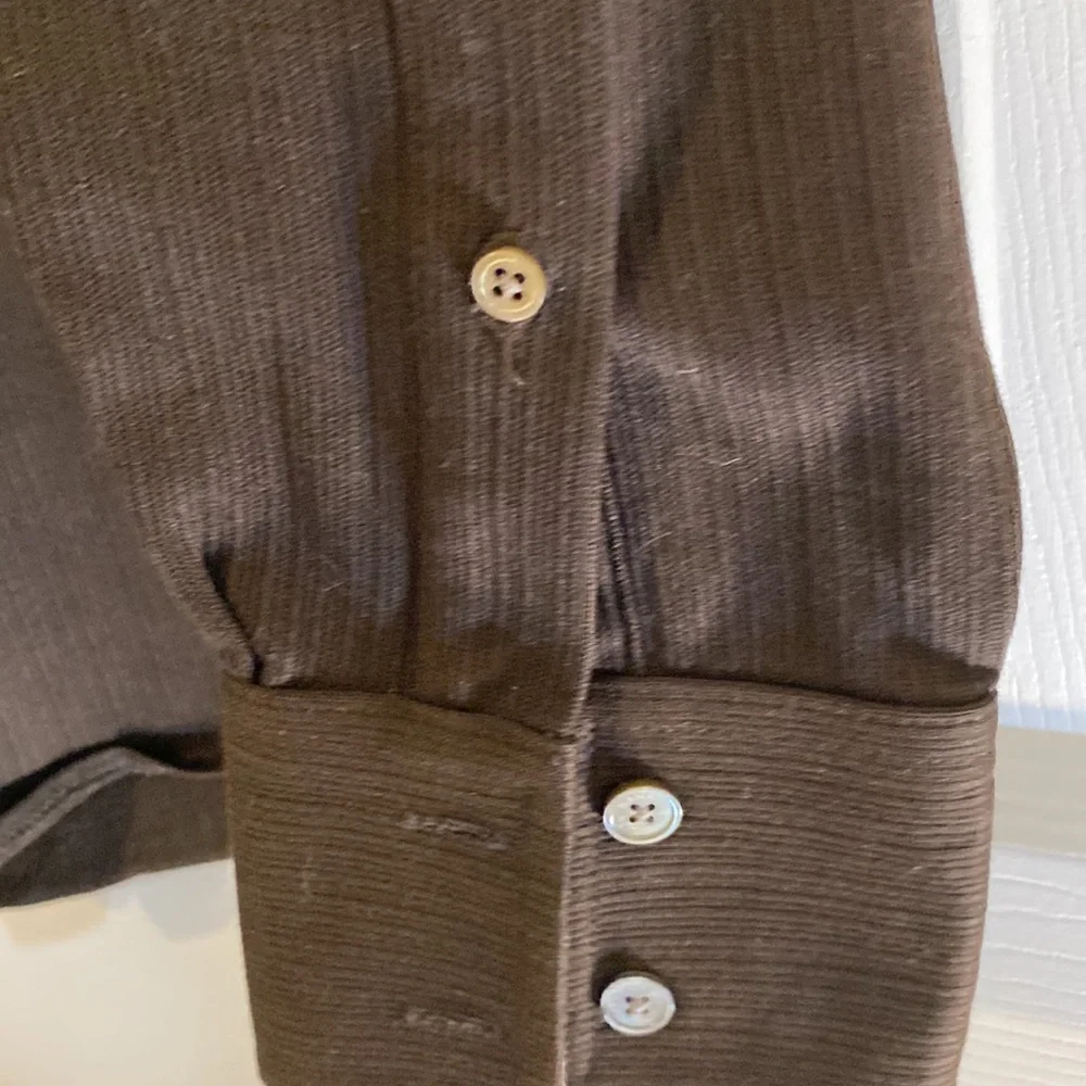 Banana Republic Men’s Long Sleeve Shirt Brown Size 15-15 1/2 Button Up